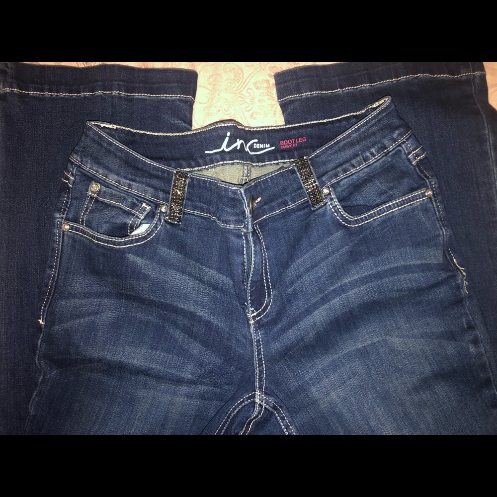 INC Denim Curvy Fit Flare
